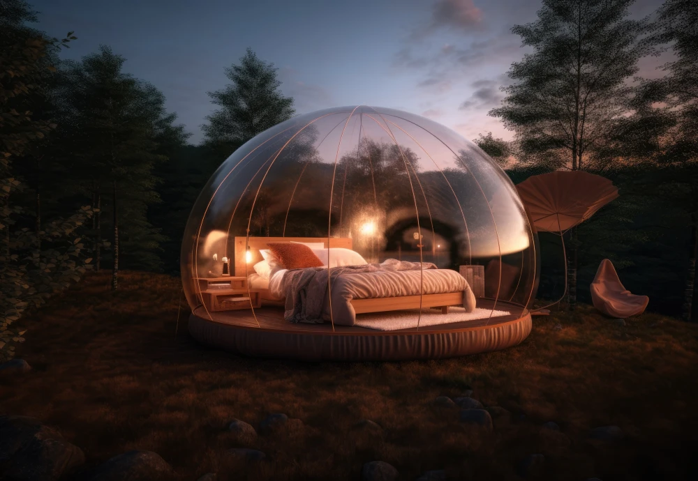 inflatable clear bubble camping tent